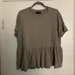 Olvie Green Peplum Top